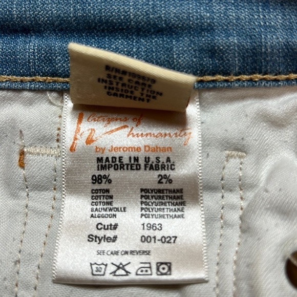 CITIZENS of Humanity Kelly Low Waist Cut-Off Jeans Shorts Size 29, 5” - Picture 7 of 12